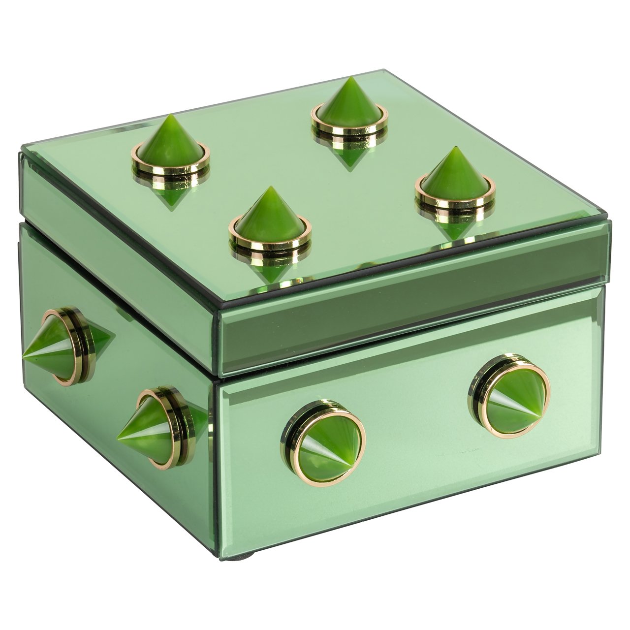 Caja de almacenamiento Jelia verde
