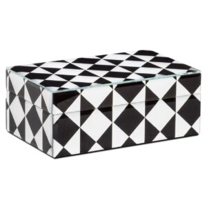 Caja de almacenamiento Silas pequeña (Negro/blanco)