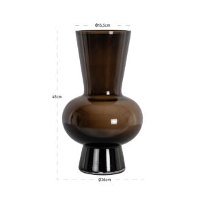 Jarrón Zaya marrón 1