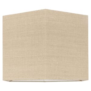 Pantalla lámpara Sally lino arena hexágono XL