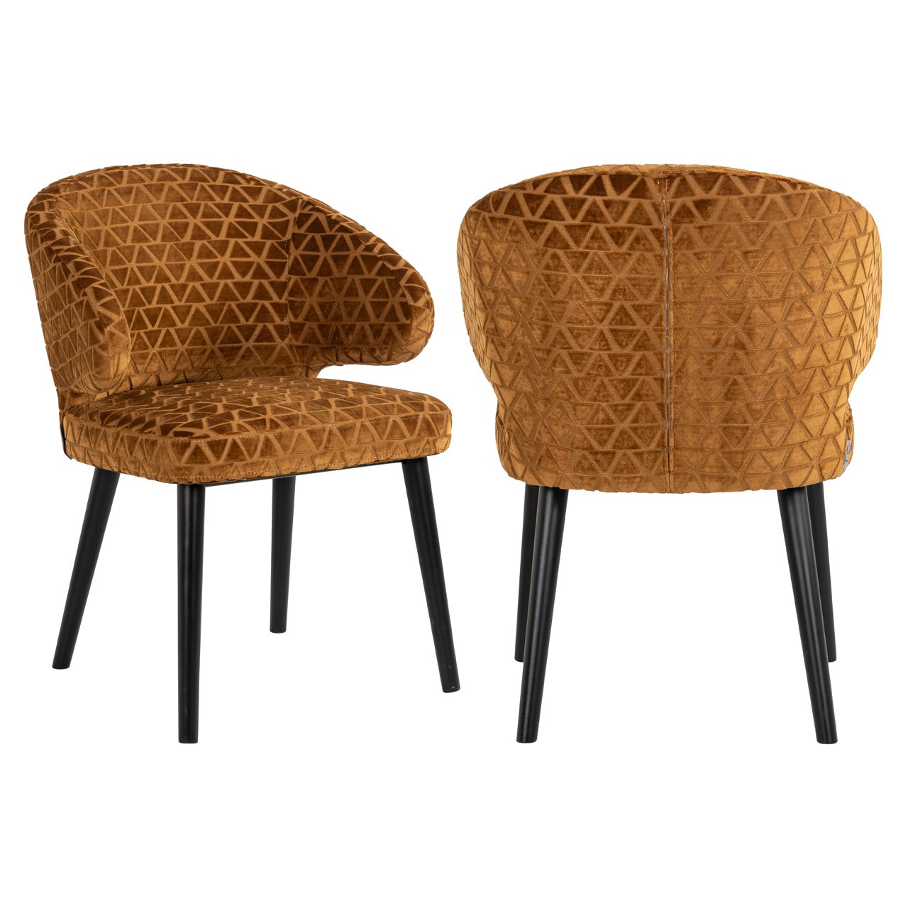 Silla Indigo triángulo dorado (Triangle 2013 oro viejo)