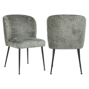 Silla Fallon tomillo y negro