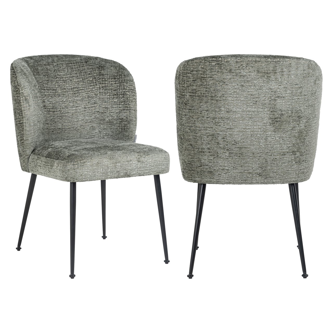 Silla Fallon tomillo y negro