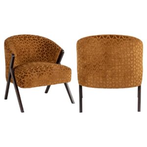 Sillón Mia triángulo dorado