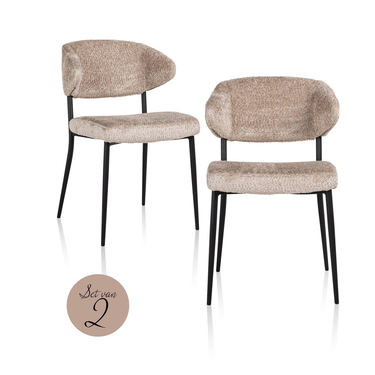 Silla Bea color oveja 2 unidades