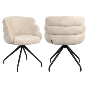 Silla giratoria Kayla (Unicorn 11 crema)