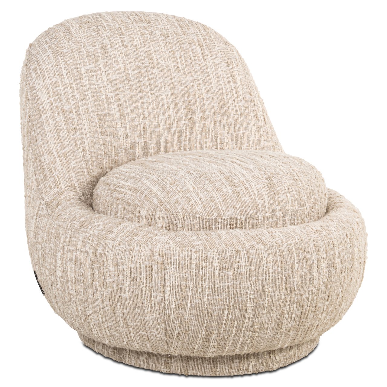 Sillón Arlanda beige angora giratorio