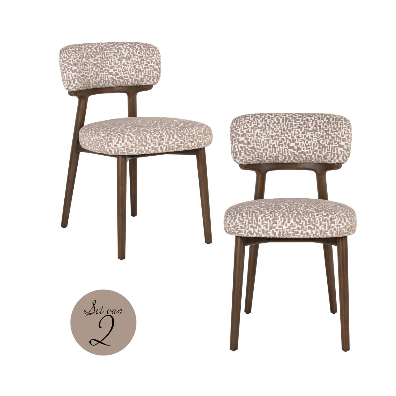 Silla de comedor Basker natural (Set de 2)