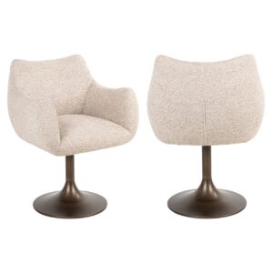 Dining chair Aldo natural linear swivel Eetkamerstoel