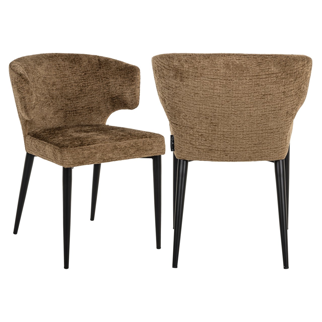 Silla de comedor Taylor brandy ignífuga