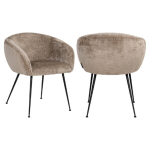 Sillón Ruby taupe chenilla