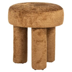 Pouffe y reposapiés Pommery cognac