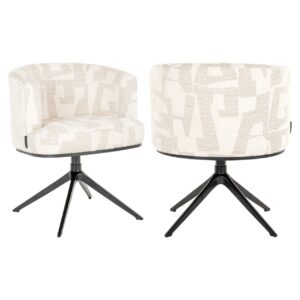 Silla giratoria Cheyenne beige