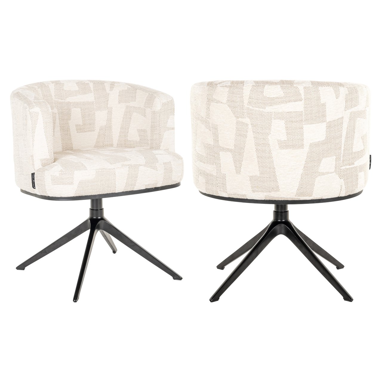 Silla giratoria Cheyenne beige