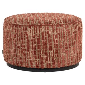 Pouffe Lexie 70Ø terracota