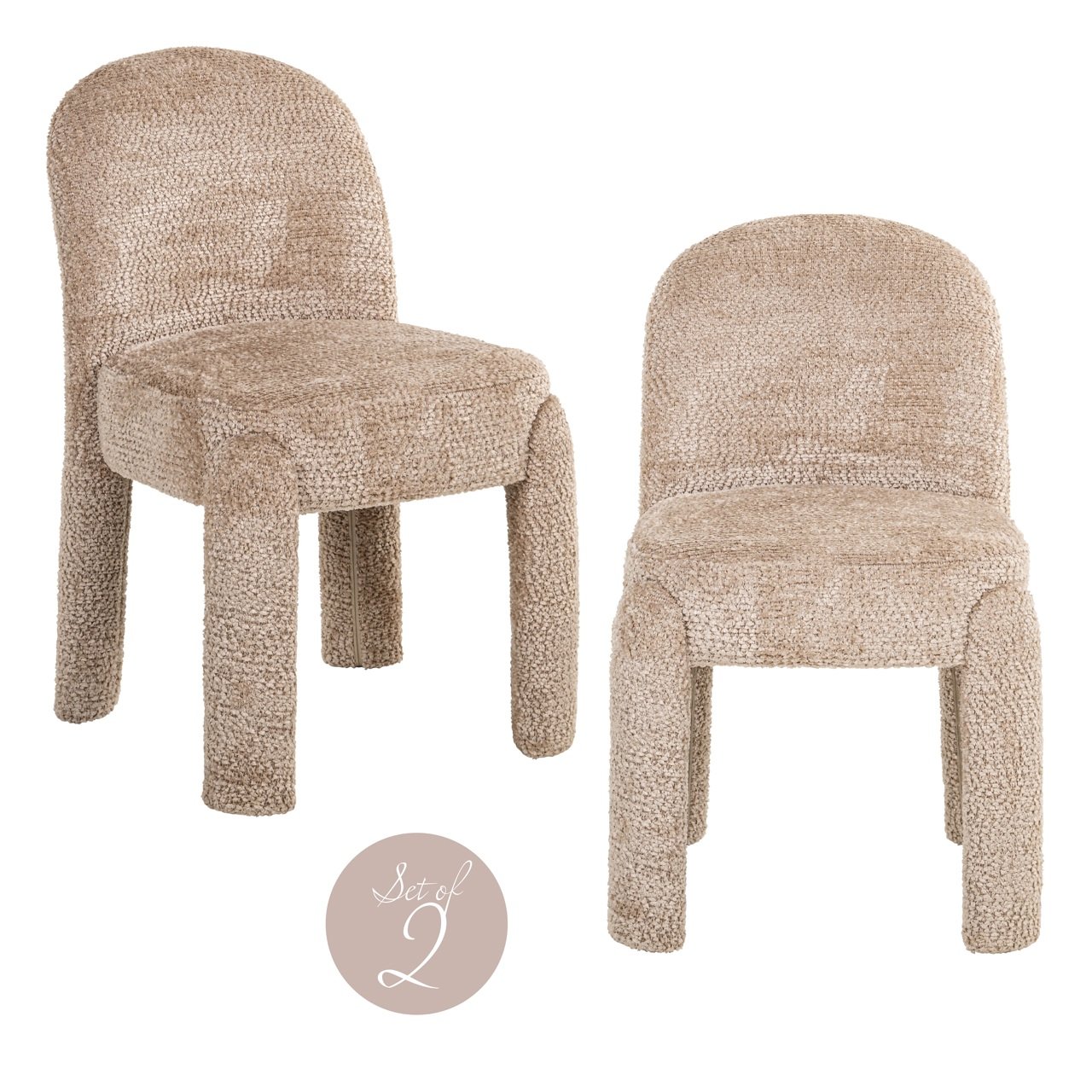 Silla Brandi beige (set de 2)