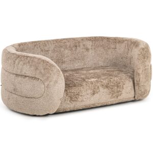 Cama para mascotas Bingo taupe chenilla