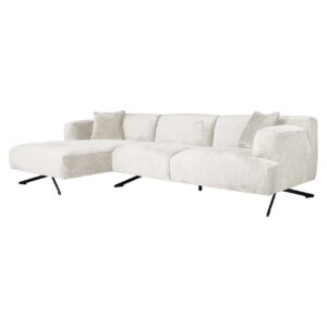 Sofá Donovan 3 plazas + chaise longue izquierda (Fusión crema 02)