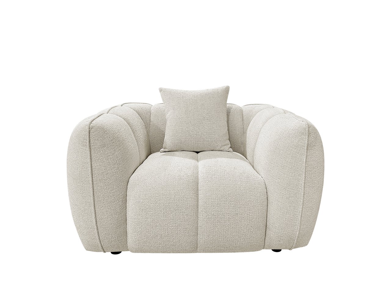 Sillón Jezebel crema elegante