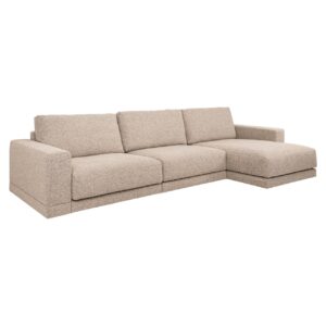 Sofá Trentino marrón cayena 3,5 plazas + chaise longue izquierda/derecha