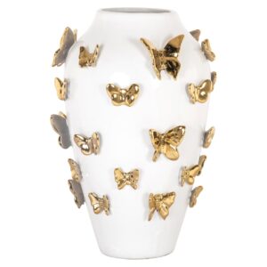 Vaso Butterfly blanco pequeño