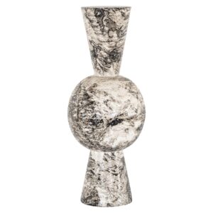 Jarrón Florry negro/blanco