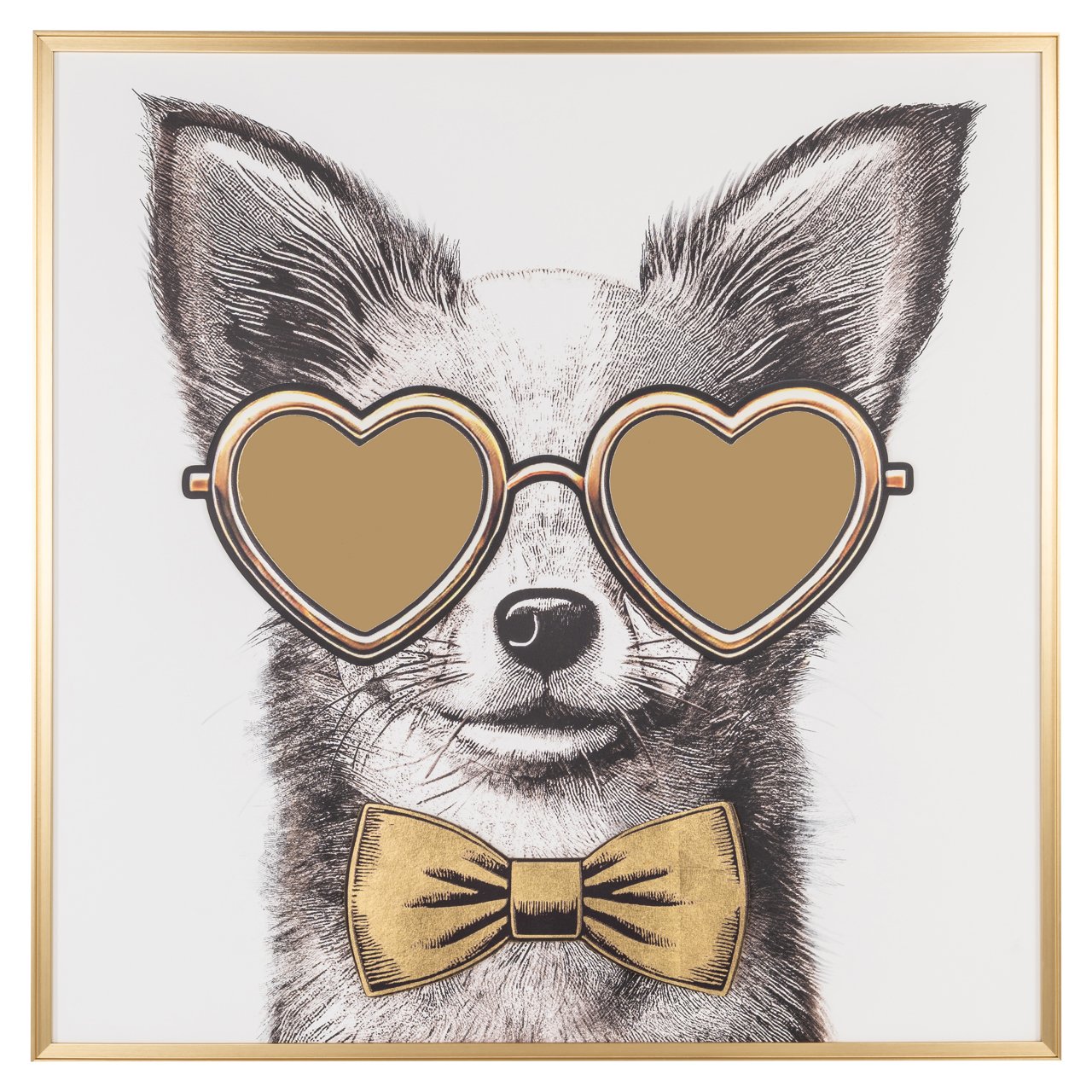 Arte de pared Bodhy (Negro/dorado)