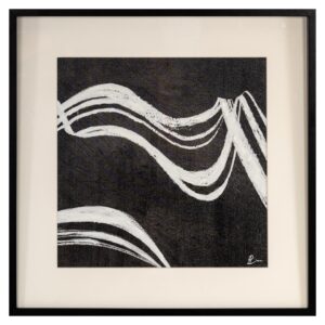 Arte de pared Jozy (Negro/blanco)