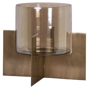 Luz Hurricane Resa dorada pequeña