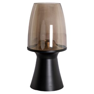 Lámpara Hurricane Vienna negra grande