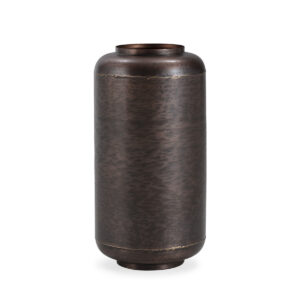 Jarrón 27x27x53 Hierro -- Dorado Antique/Bronce Envejecido