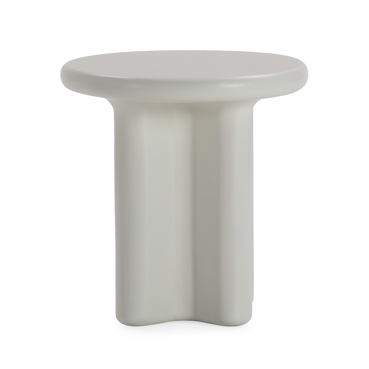 Mesa Auxiliar 50x50x52 Madera -- Blanco Mate