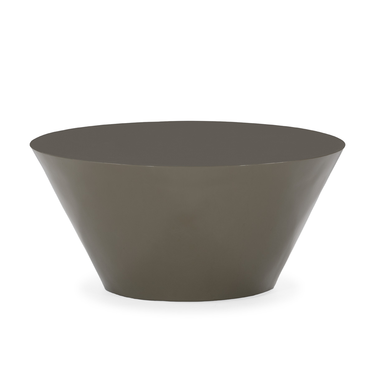 Mesa de Centro 80x80x40 Madera -- Verde Arcilla Brillo