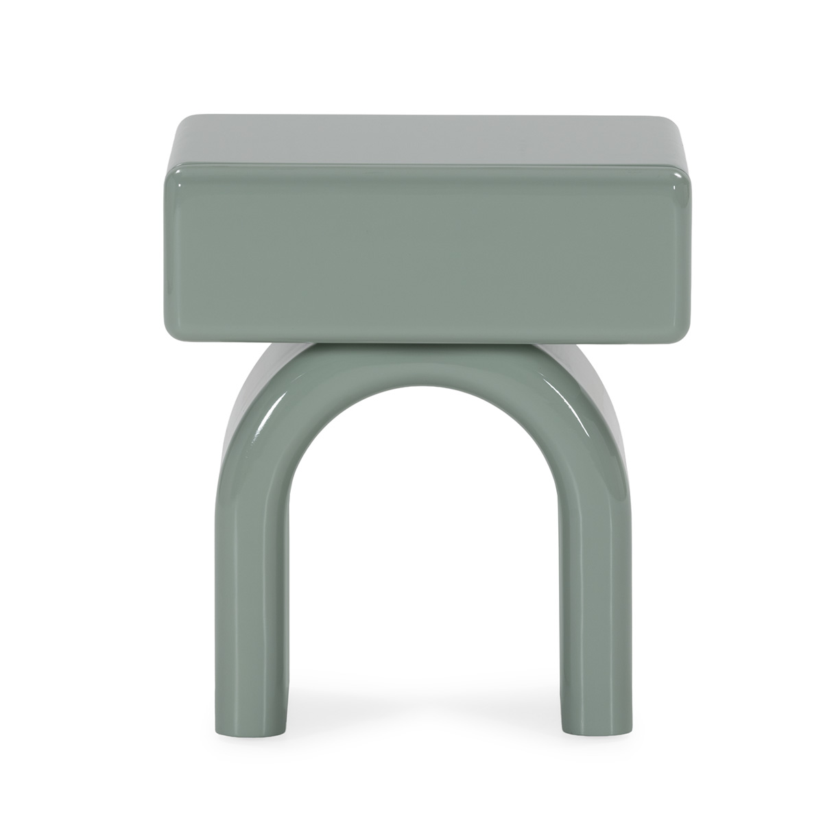 Mesita de Noche 50x40x57 DM -- Azul Claro Brillo