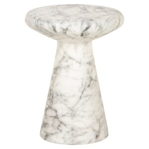End table Lohan white Bijzettafel