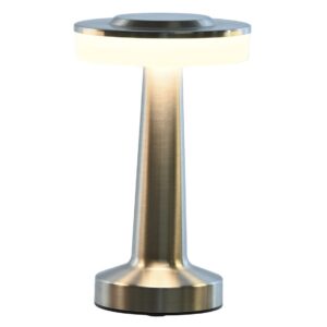 Lámpara de mesa Tac táctil plateada