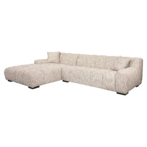 Sofa Hazel trendy nature 3-seater + lounge left Bank