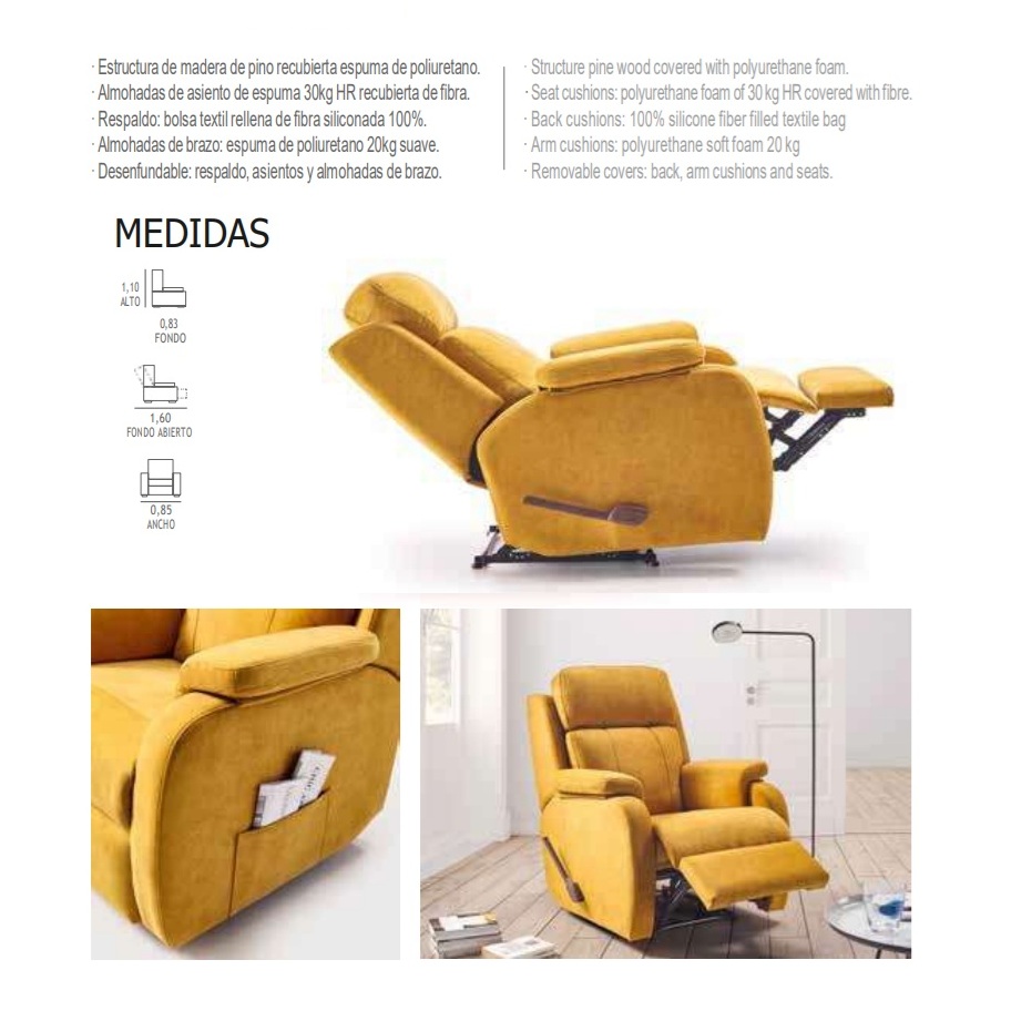 SILLON RELAX ASTURIAS TECNICO 1 SILLON RELAX ASTURIAS TECNICO 1