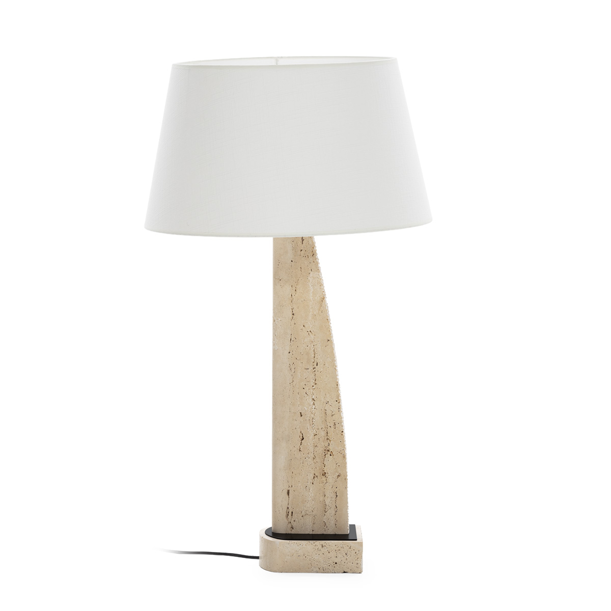 Lámpara de Sobremesa sin pantalla 45x30x84 Mármol/Metal -- Beige/Negro