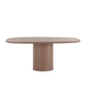 Mesa Comedor 180.1X119.8x75 Polvo de Piedra y Resina -- Moca