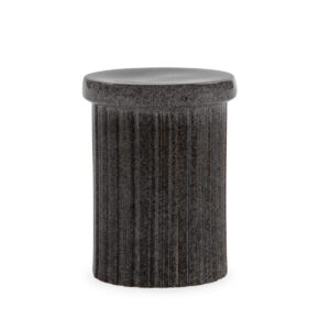 Taburete 34x34x46 Cerámica -- Negro