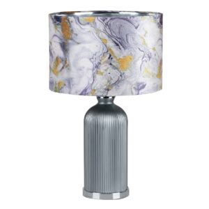 LAMPARA SOBREMESA CRISTAL MARBLE 48x48x63 CM