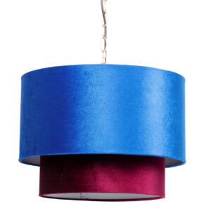 LAMPARA DE TECHO METAL-POLIESTER 45x45x149 CM