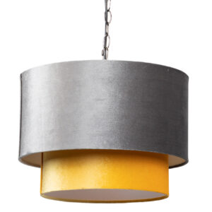 LAMPARA DE TECHO METAL-POLIESTER 45x45x149 CM