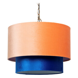 LAMPARA DE TECHO METAL-POLIESTER 45x45x149 CM