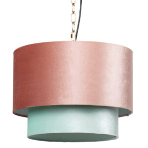 LAMPARA DE TECHO METAL-POLIESTER 45x45x149 CM