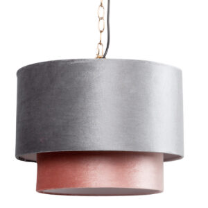 LAMPARA DE TECHO METAL-POLIESTER 45x45x149 CM