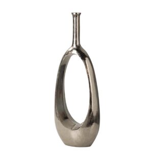 JARRON ALUMINIO PLATEADO 23x11x55 CM