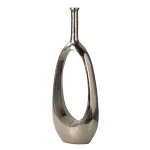 JARRON ALUMINIO PLATEADO 27x14x75 CM