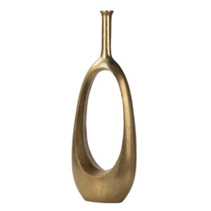 JARRON ALUMINIO DORADO 27x14x75 CM